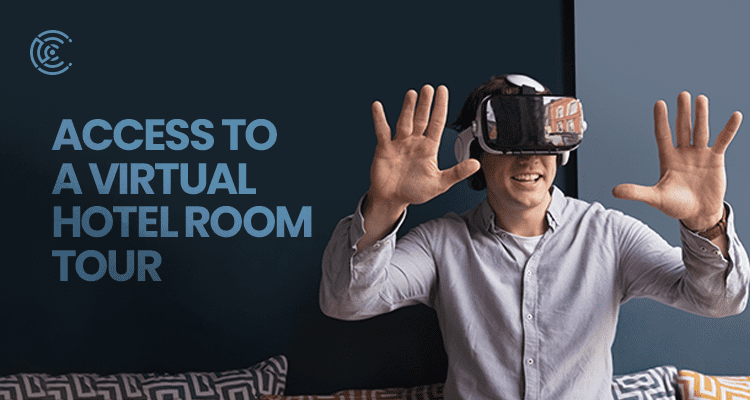 Access to a virtual hotel room tour