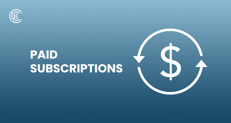 Paid subscriptions